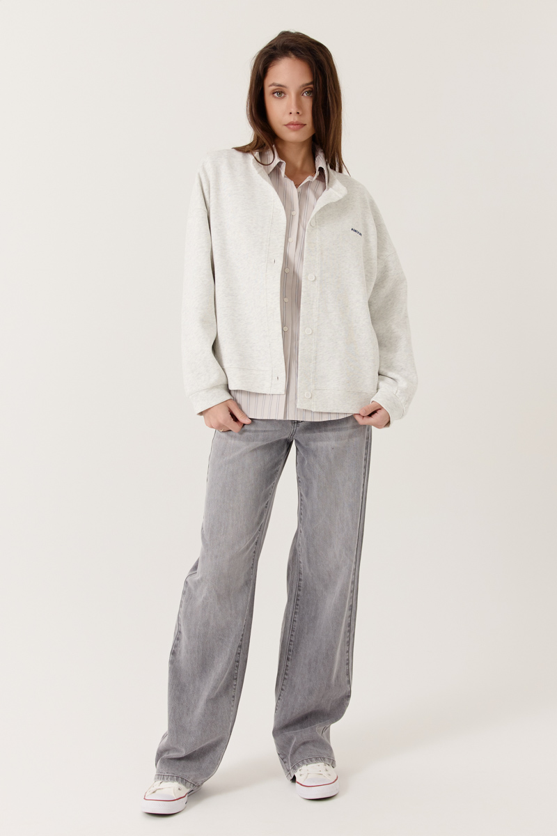 CÁRDIGAN ALAREE COLOR GRIS PERLA 2